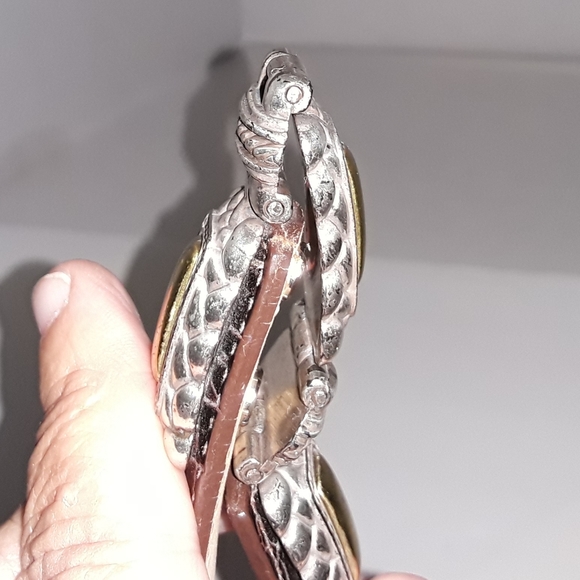 Brighton Vtg. Brown faux croc leather belt - EUC - Picture 13 of 15